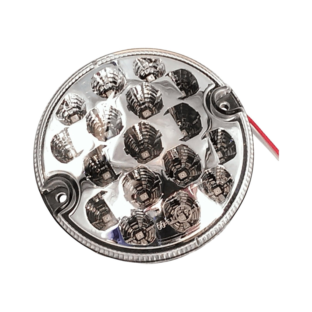 Luxvision 95mm round rear fog lamp for caravan, motorhome, and trailer with weatherproof design