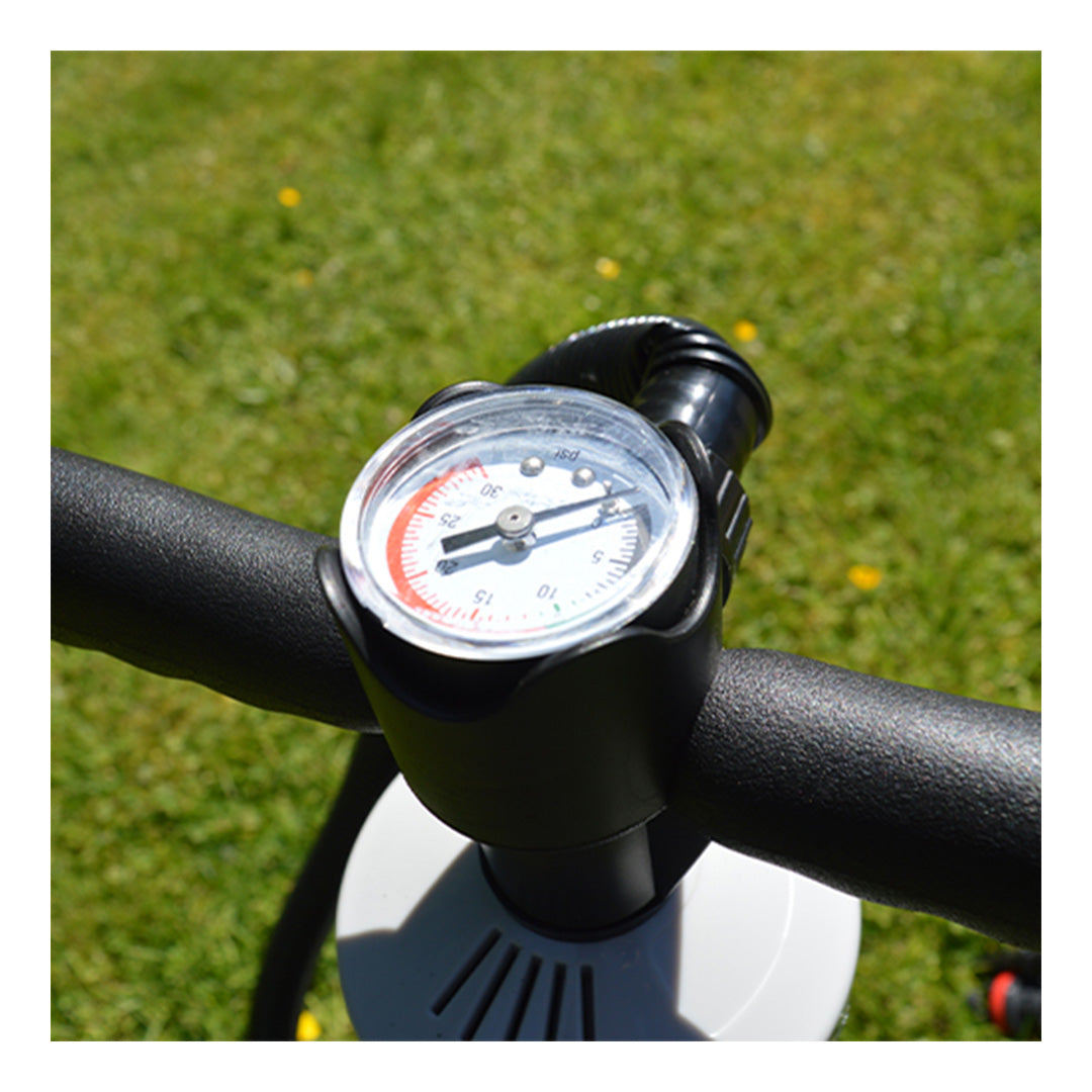 Maypole 2.2 litre hand pump for tents and inflatables with pressure gauge and footplate