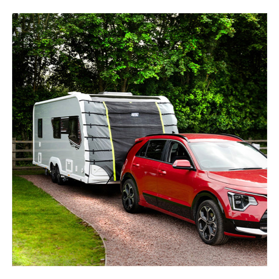 Fleece-lined waterproof caravan front cover by Maypole