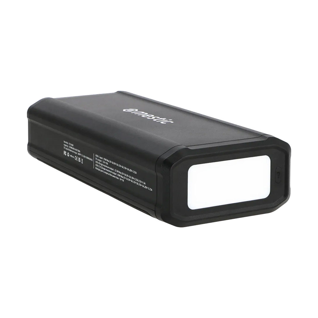 Mestic 259Wh portable power pack 72000mAh with LED display USB ports and flashlight
