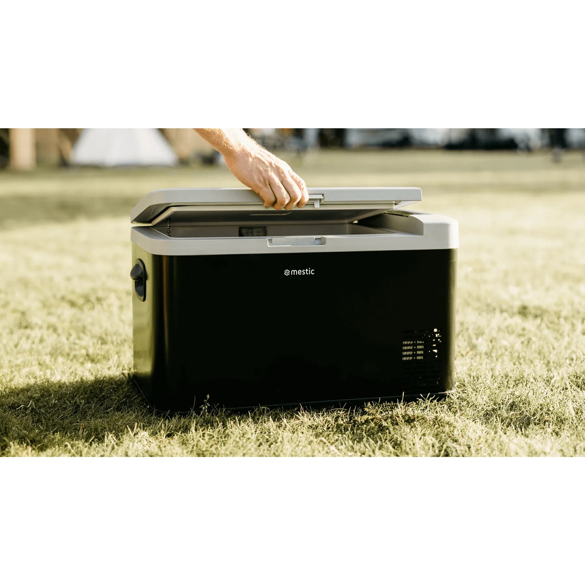 Mestic MCC-25 compressor cool box with LED interior lighting and dual compartments
