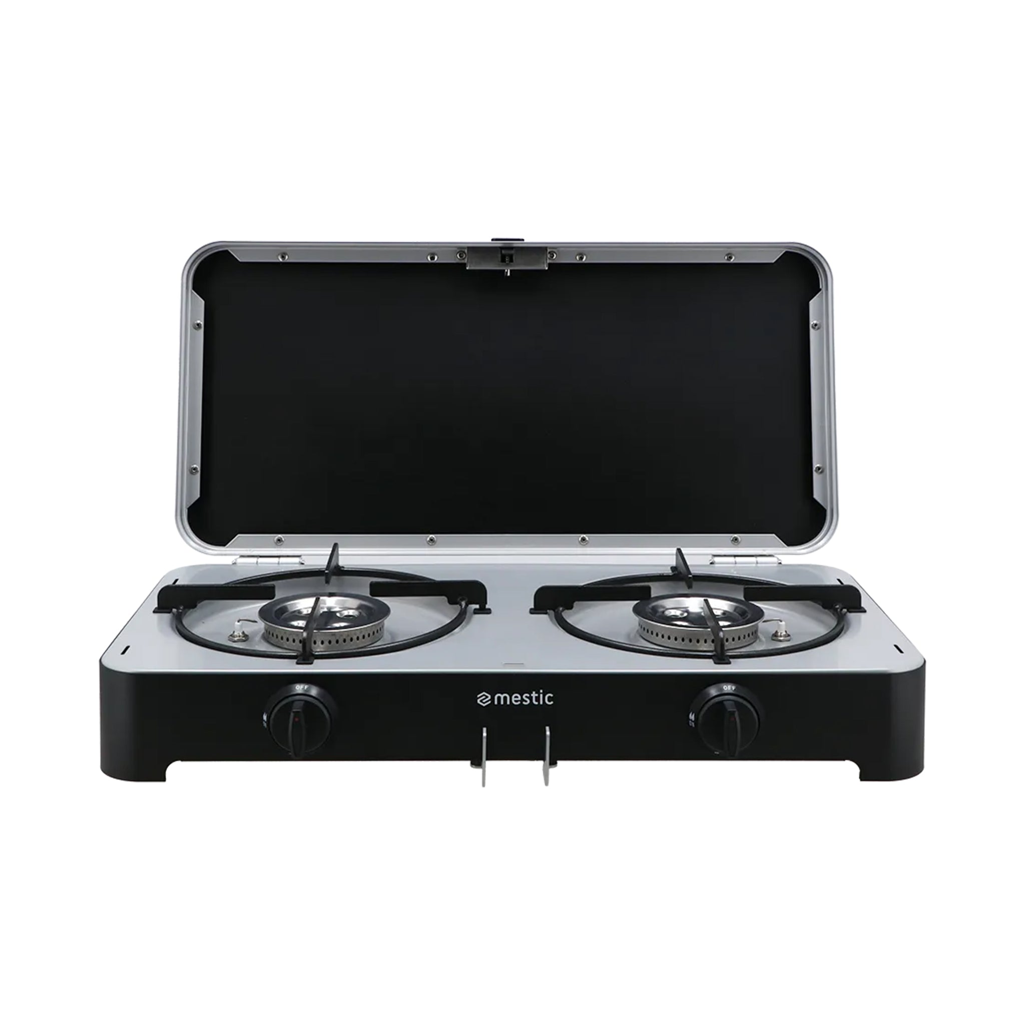 Mestic MGCP-1200 portable two burner gas camping stove 30 mbar 4400 W for outdoor cooking