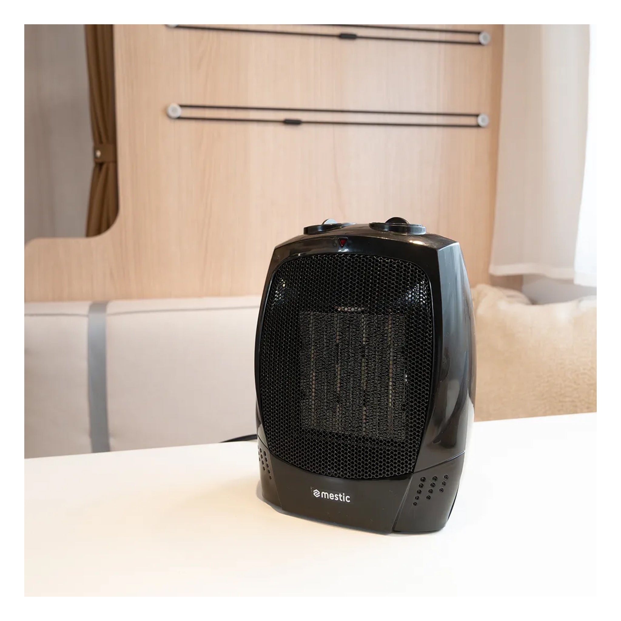 Mestic MKK-100 small portable ceramic heater for tent campervan or awning use