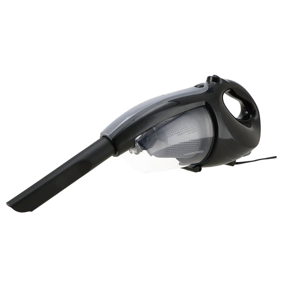 Mestic MS-80 12V vacuum cleaner fitted with crevice nozzle