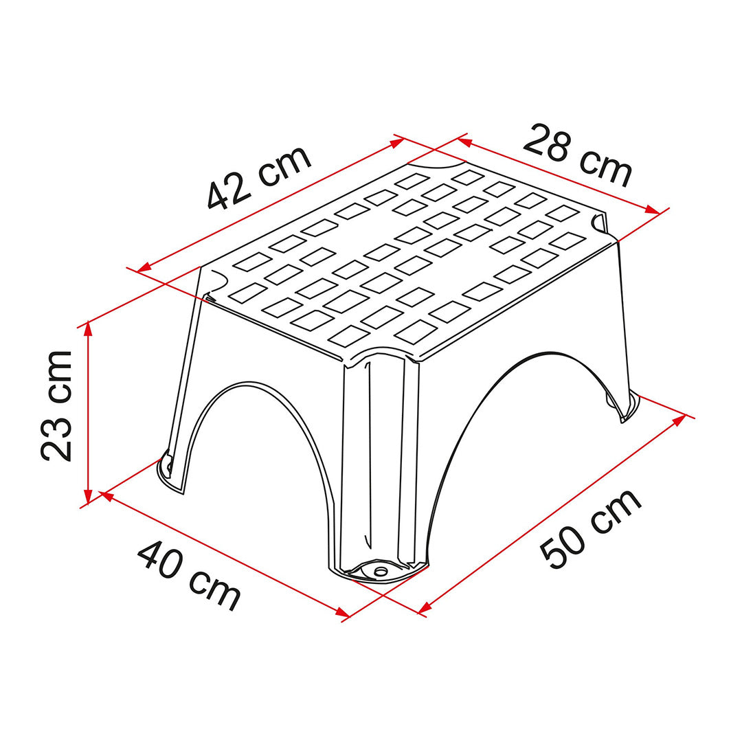 Fiamma UV-resistant plastic step for caravan or campervan use