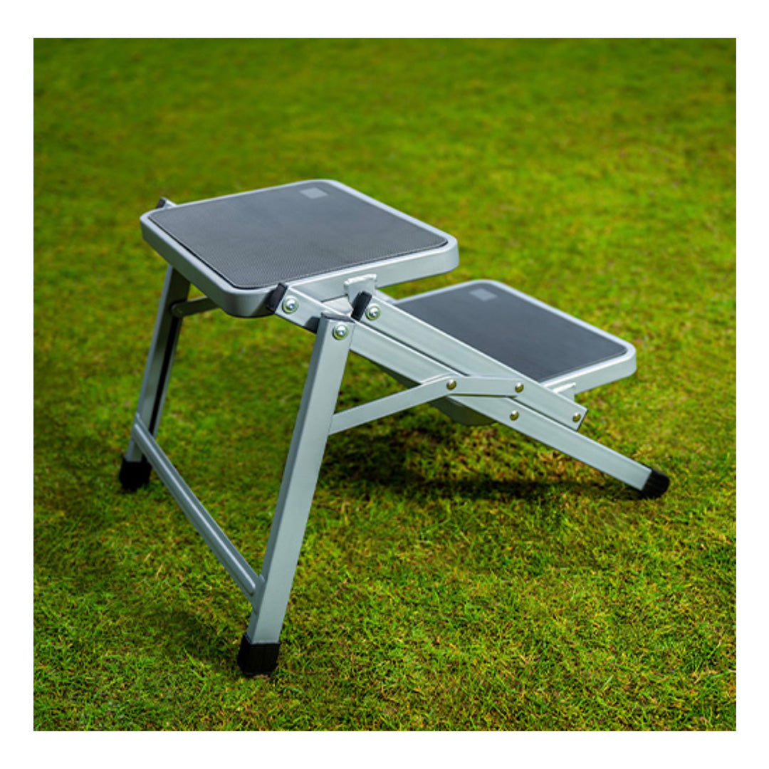 Buy Motorhome entry step with locking hinge and foldable steel frame