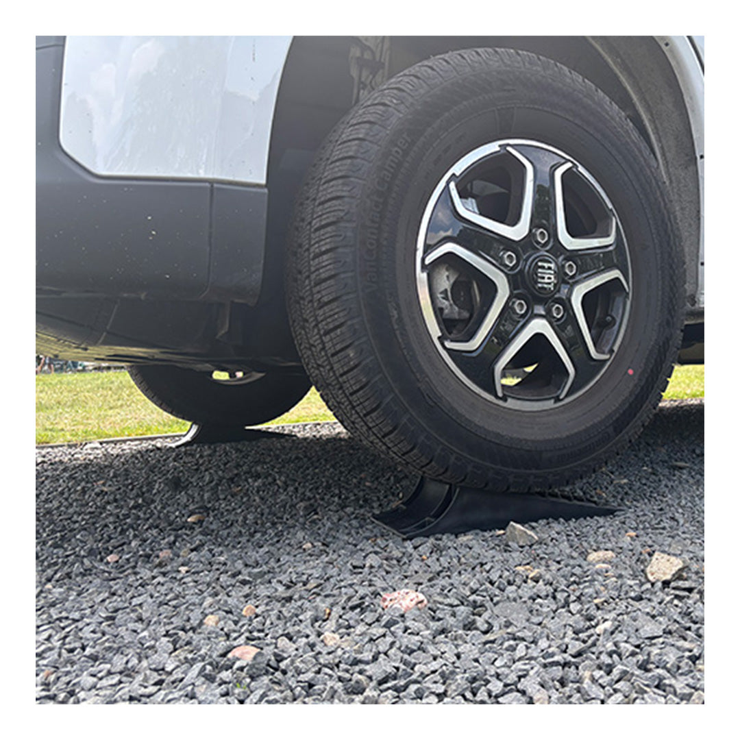 Motorhome twin levelling ramp set by Froli with 80mm max levelling height