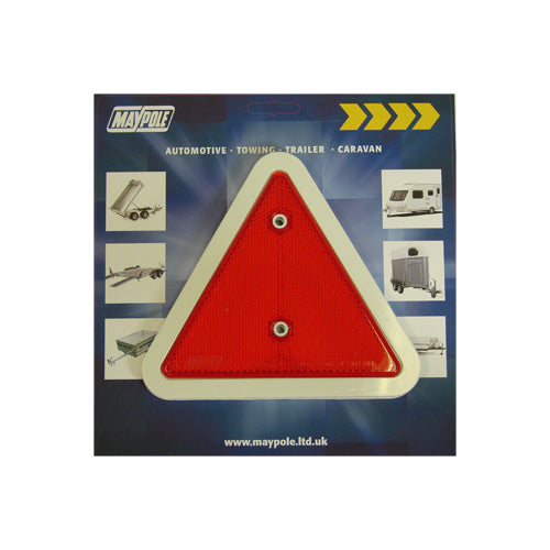 Maypole White Edged Triangle Reflector