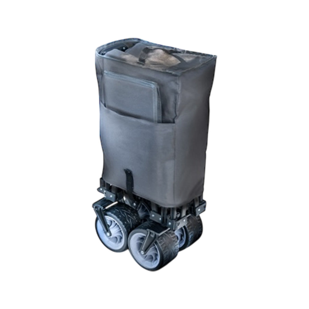 MP9579 folding camping trolley folded down for easy storage and transport