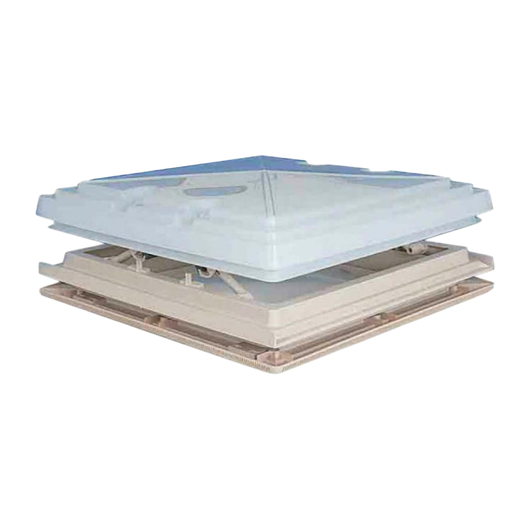 MPK 400x400 rooflight with insect net and privacy blind, perfect for caravans