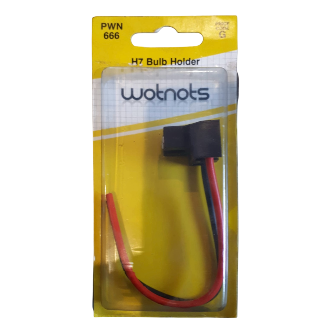 Shop H7 Bulb Holder with Cable – Pearl Wotnots PWN666 for secure headlight connections.