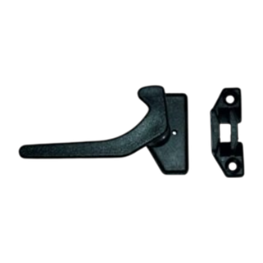 Black Permafix I551P window latch lock catch for secure caravan motorhome windows.