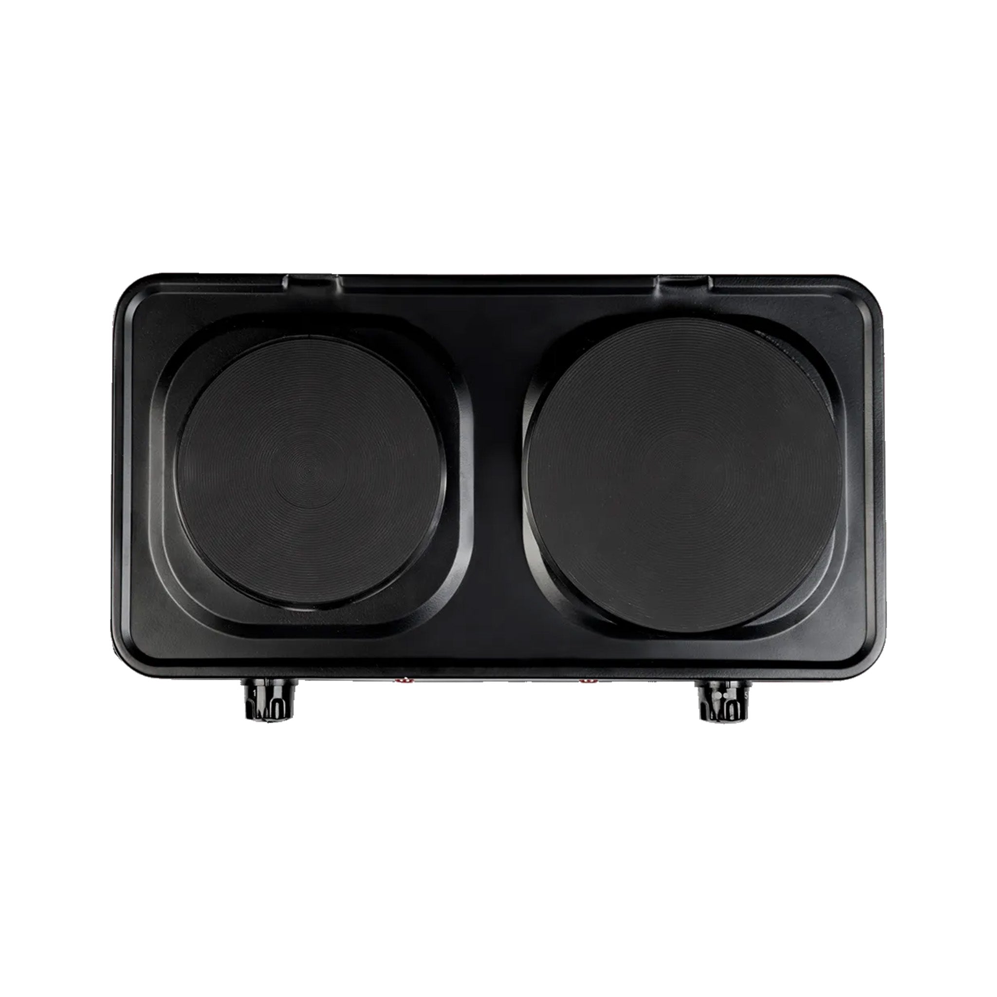 Portable Mestic MKT-200 double burner cooker for outdoor cooking and camping trips