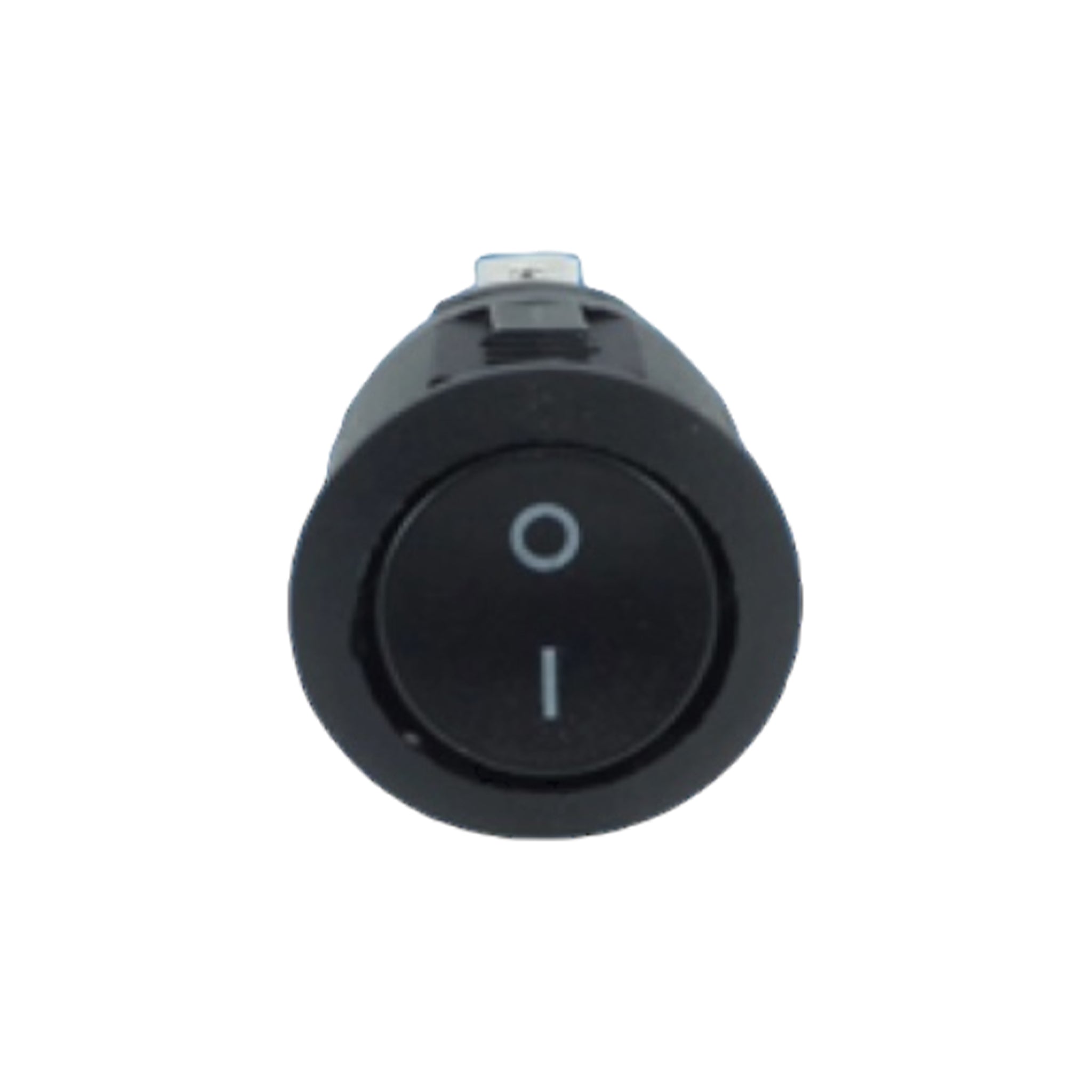 PowerPart circular on off rocker switch 12V to 230V for caravan and motorhome electrical panels