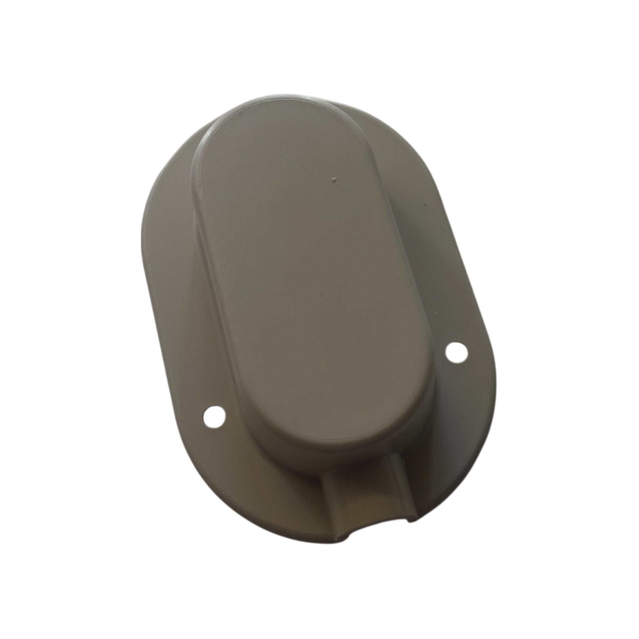 PowerPart grey cable entry cover for caravan or motorhome, 6cm x 9cm with 15mm lip