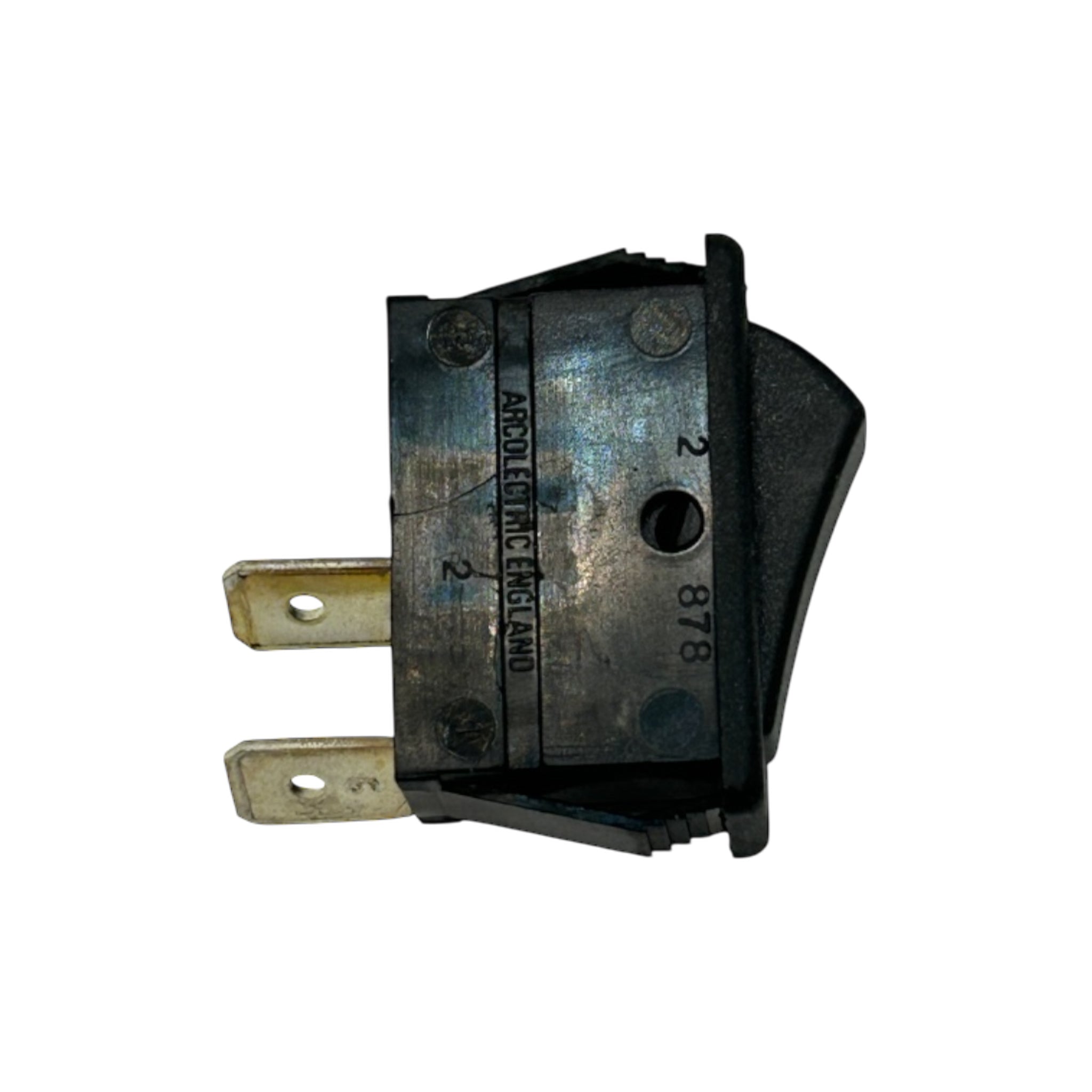 PowerPart large rocker switch 12V 230V with two terminals for caravan and campervan control panels
