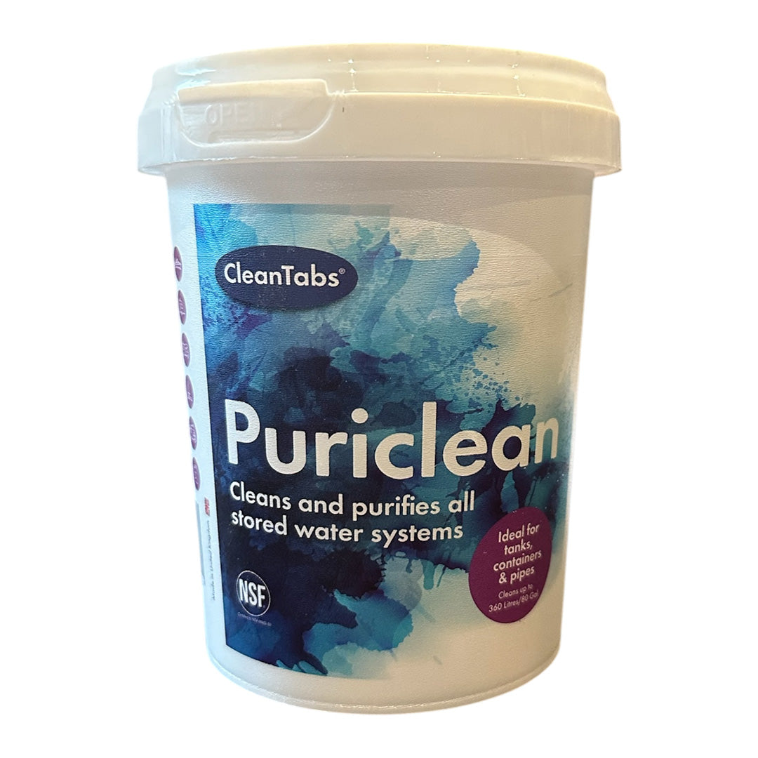 Puriclean 400g water storage tank cleaner for caravans and motorhomes