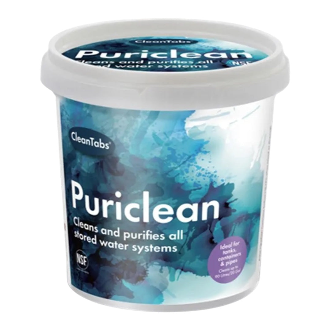 Puriclean Water Storage Tank Cleaner and Purifier 100g for caravans, motorhomes, and boats