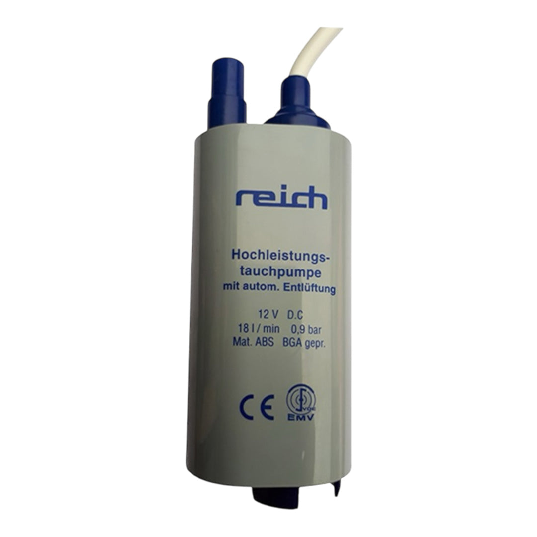 Reich 12V immersion pump with 18 litre flow rate for campervan, motorhome or boat water tanks