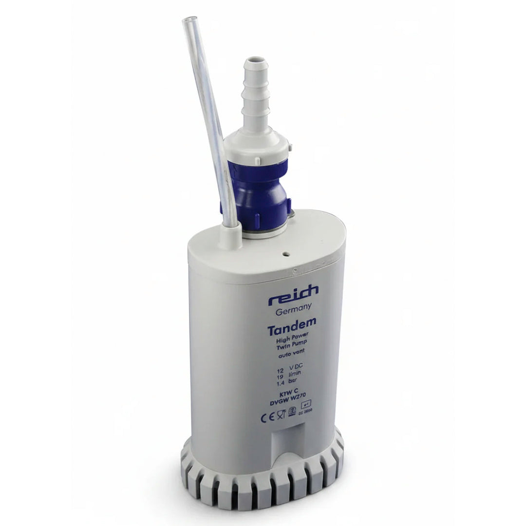 Reich Tandem 19L submersible water pump with automatic venting and non-return valve