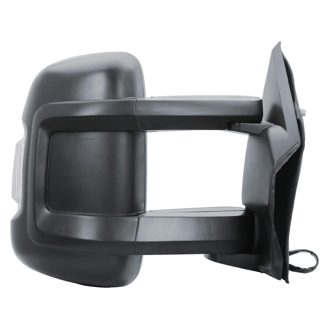 Medium arm electric heated door mirror with indicator for Citroën Relay Fiat Ducato and Peugeot Boxer 2006 to 2024