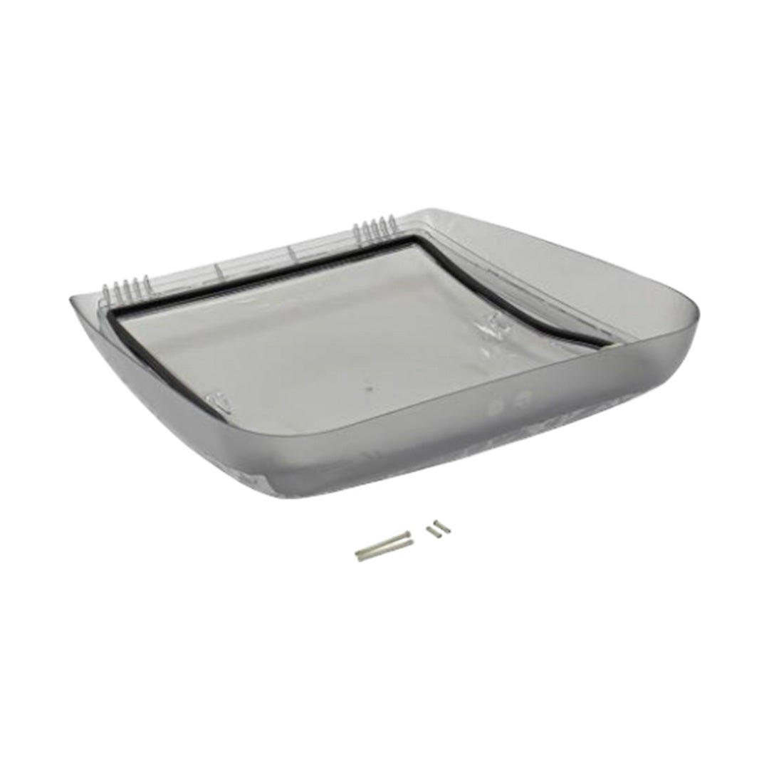 Replacement dome for Dometic Mini Heki rooflight with seal and hinge, fits 400x400 campervan or caravan opening