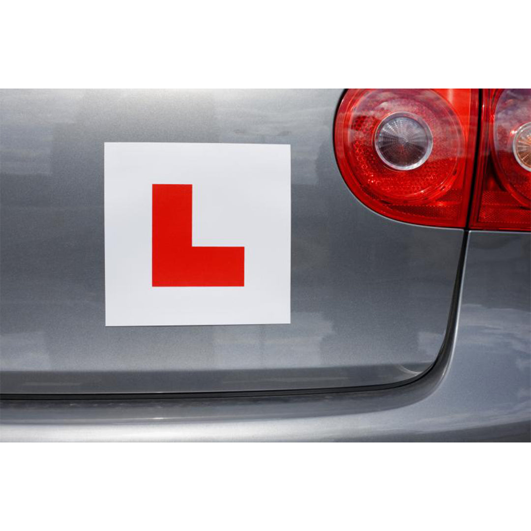 Pair of AA L plates with adhesive backing for learner drivers