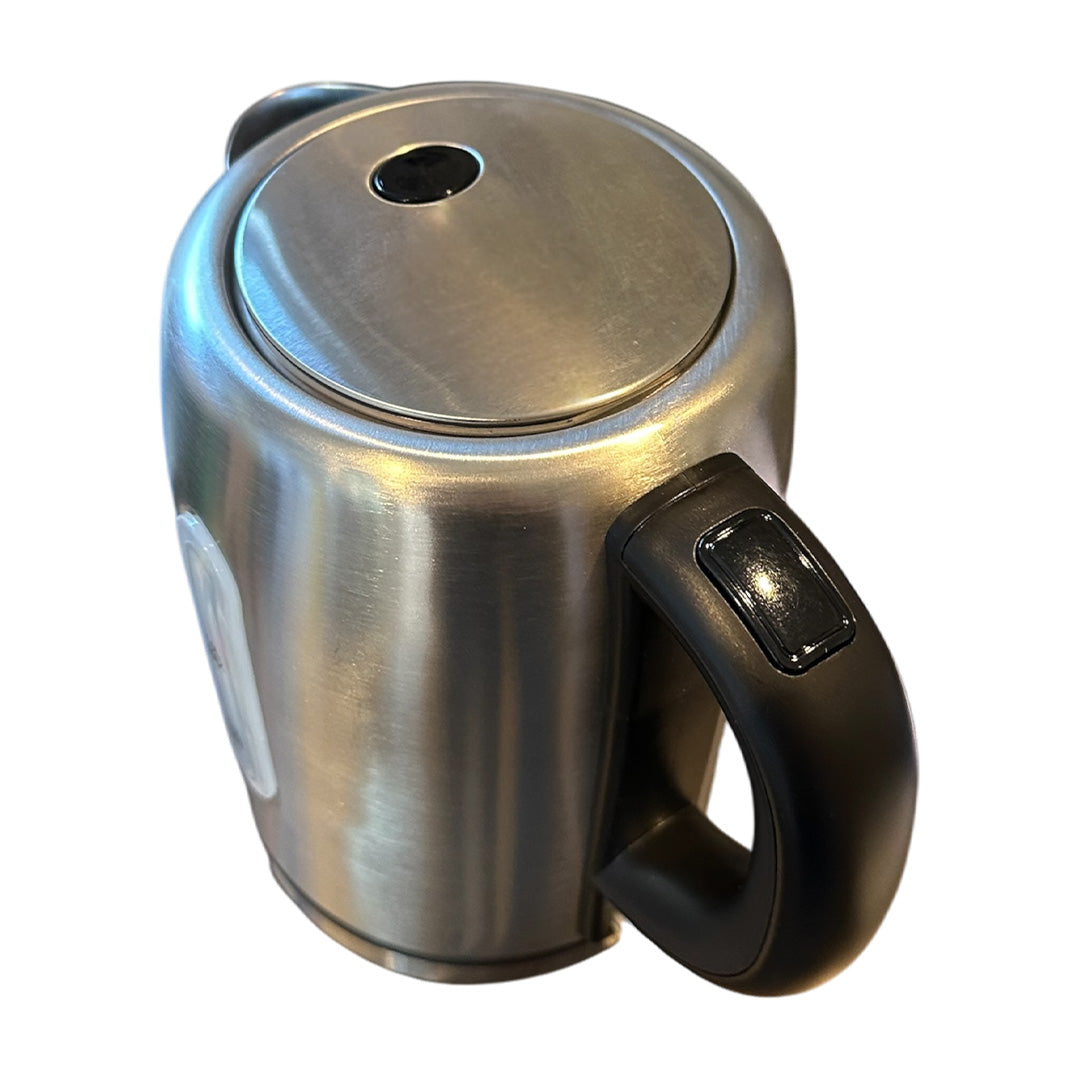 Order low watt 1L kettle for touring – brushed stainless cordless model