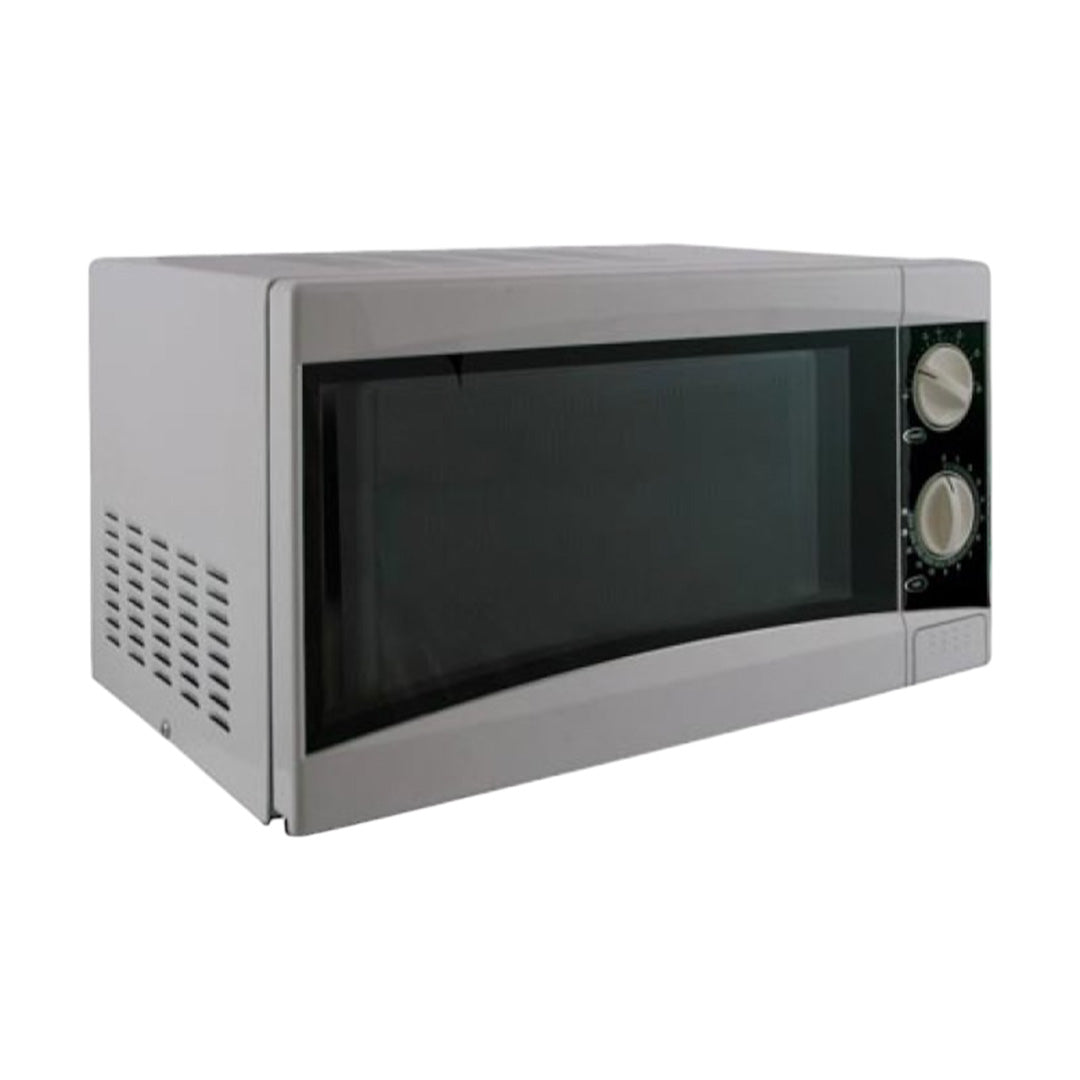 Silver Low Wattage Microwave Oven 17 Litre - Energy-Efficient Compact Microwave for Caravans and Motorhomes
