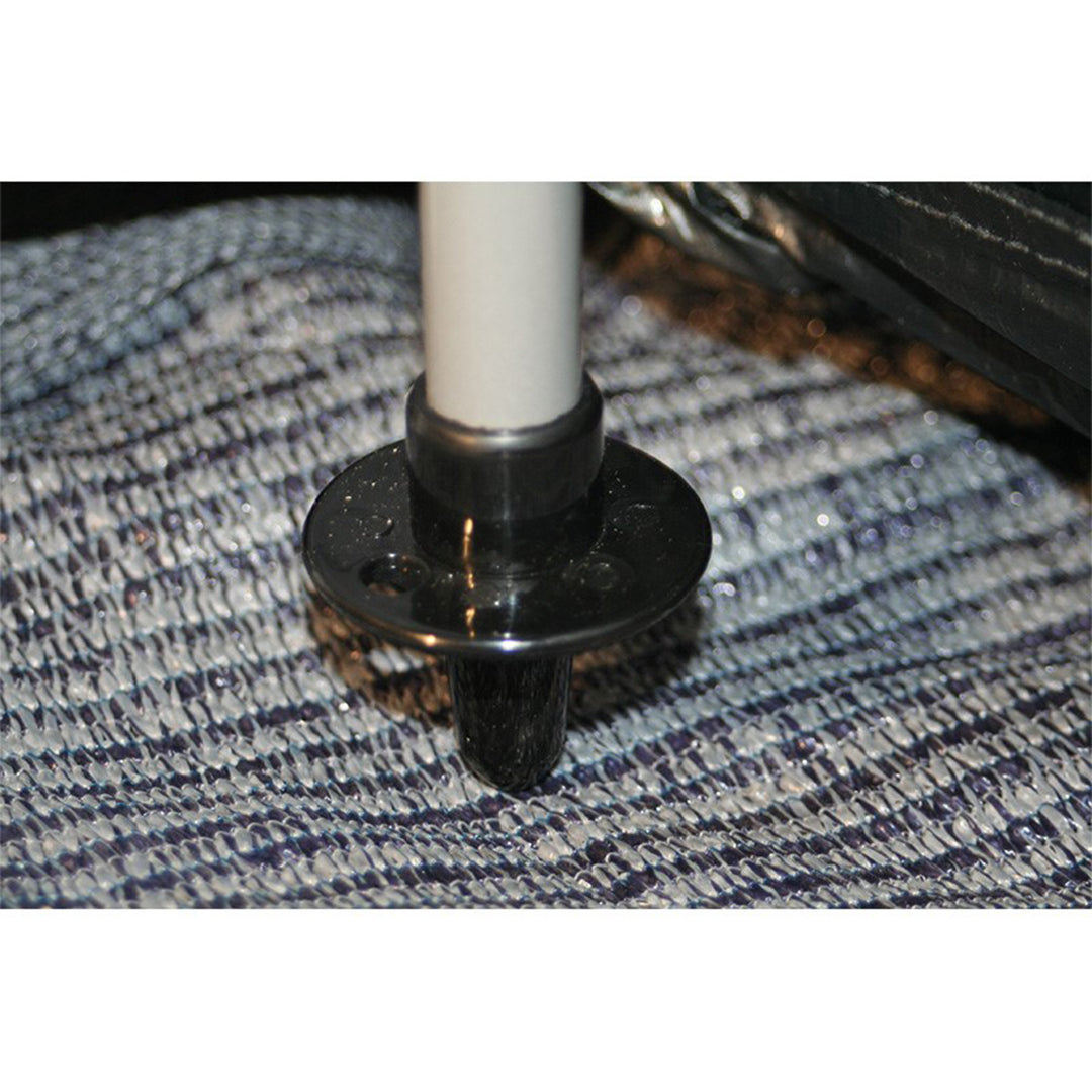 Steel caravan awning rear leg poles for sale in UK – pair with peggable feet