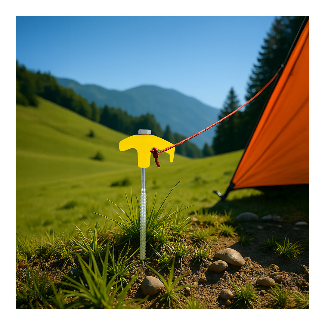 Streetwize 20-piece threaded tent pegs set – ideal for tough, rocky ground camping