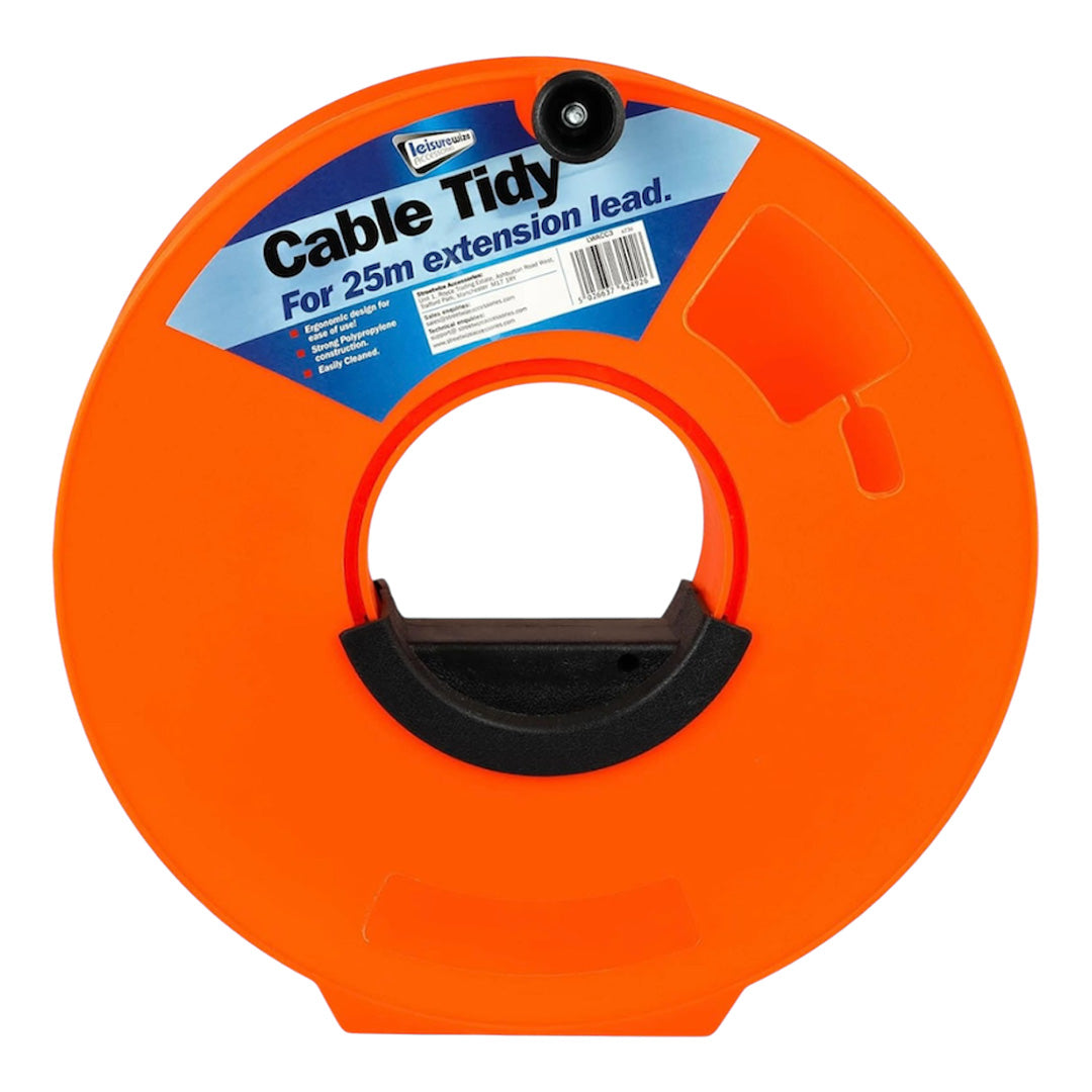 Streetwize 25m hook-up lead cable tidy reel for caravans and motorhomes