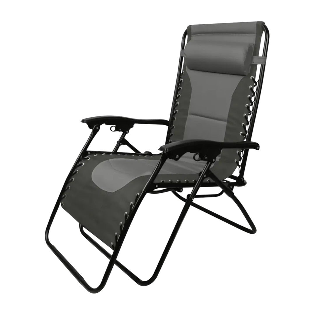 Streetwize zero gravity reclining garden chair with padded seat and folding design