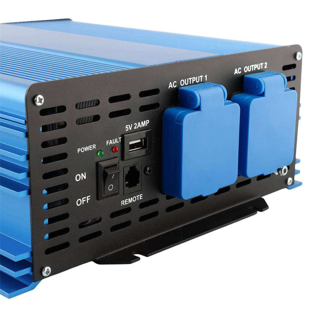 Shop 1000W Streetwize SWPSI1000 pure sine wave inverter – 12V to 230V mains converter