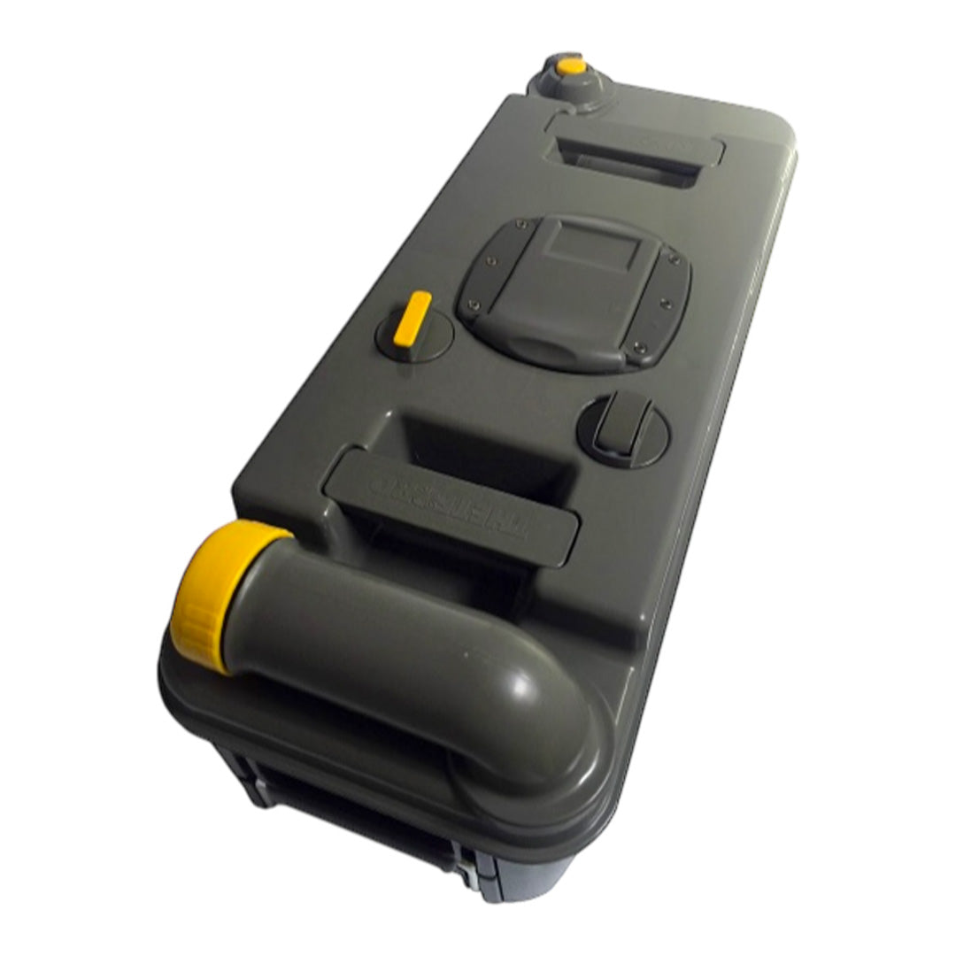 Complete Thetford C2, C3, C4 left-hand fresh-up set with new waste-holding tank and cassette Toilet seat