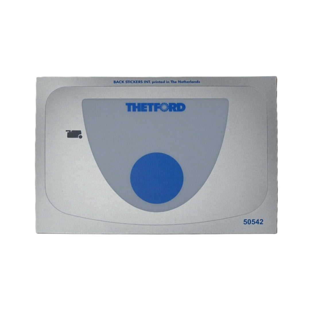 Thetford SC250 toilet control panel overlay sticker 50708 replacement for C250CS, C250S, C250CWE cassette toilets