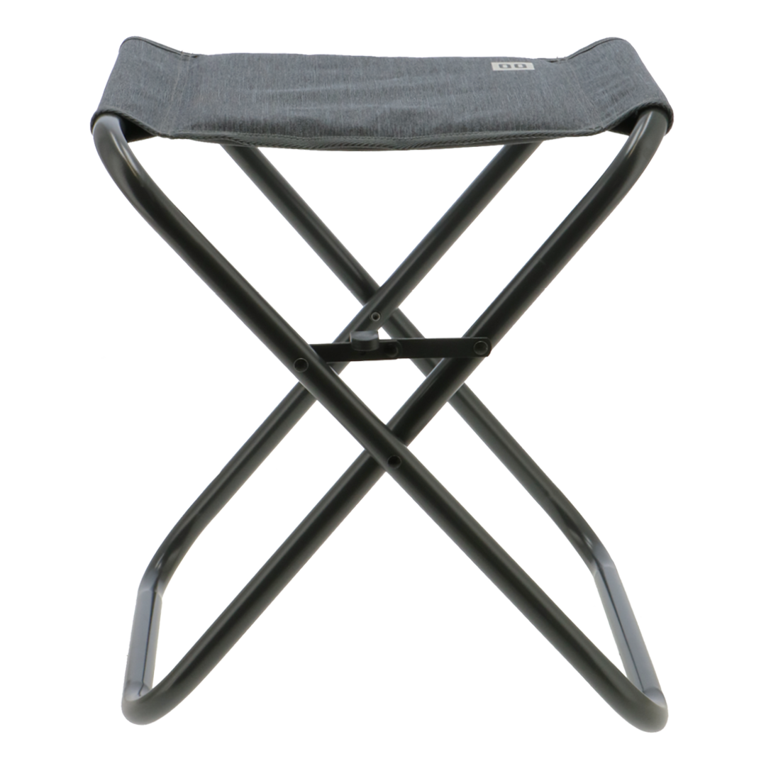 Travellife Lago folding camping stool in stormy grey, lightweight and compact for outdoor use