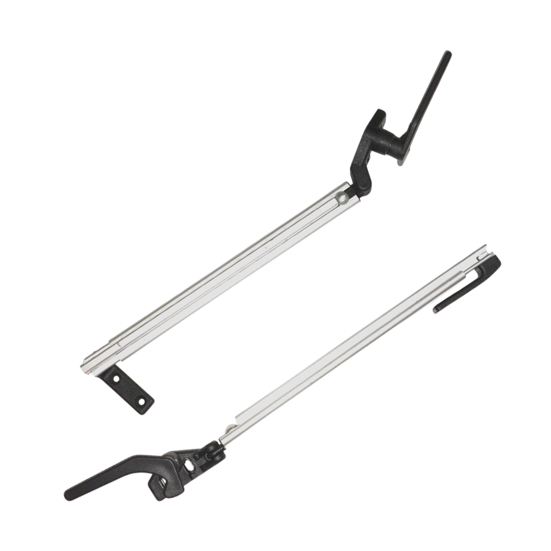 Trigano 280mm caravan window stay with auto screw fix and lever lock