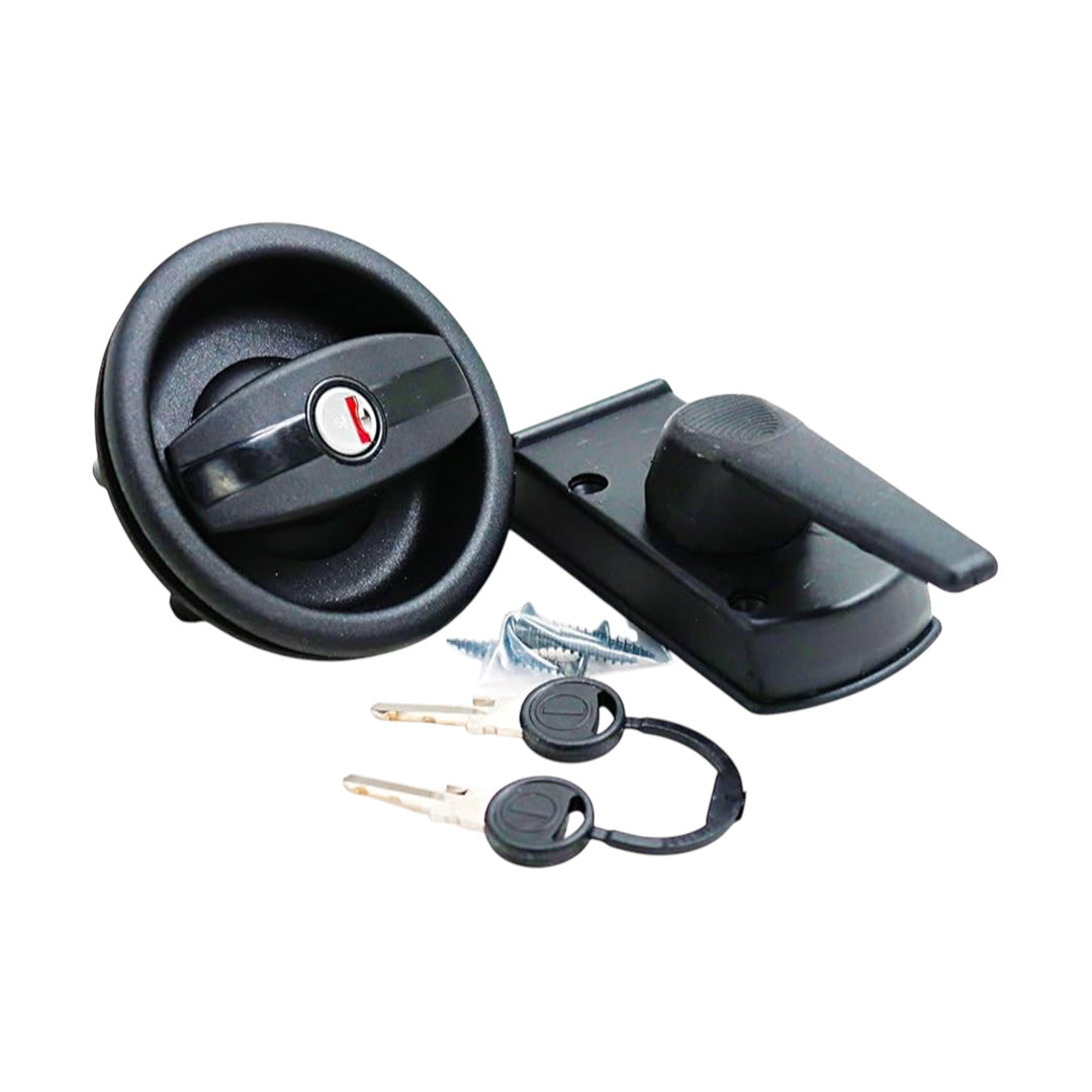 Trigano Zadi black right hand door lock and handle X800191B for caravans and motorhomes