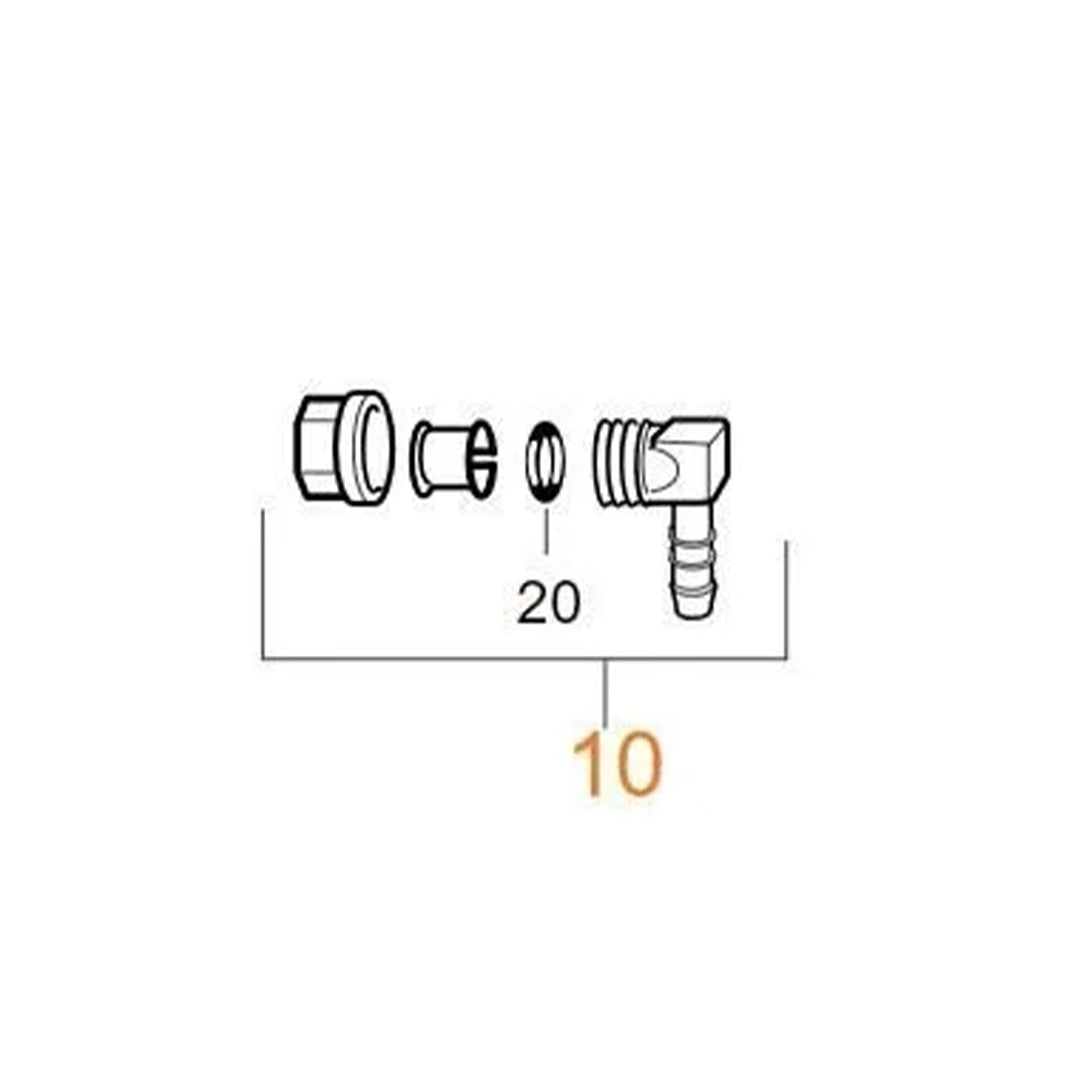Truma 70150-01 Ultrastore water heater elbow fitting M20 TB10