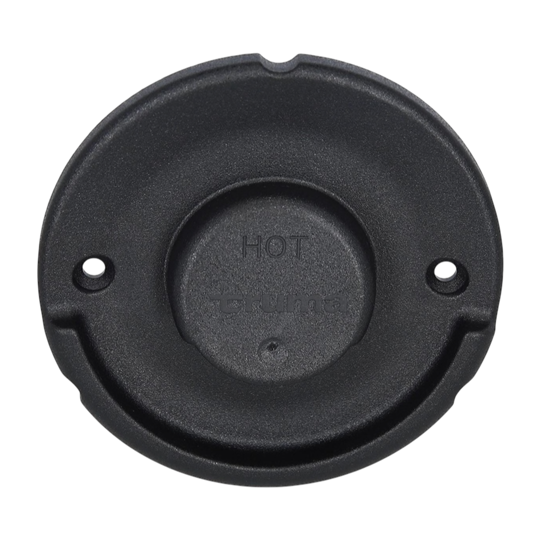 Truma Combi Cowl Outer Part is a black replacement outer cover designed to fit the WK24 and WKM24 cowls