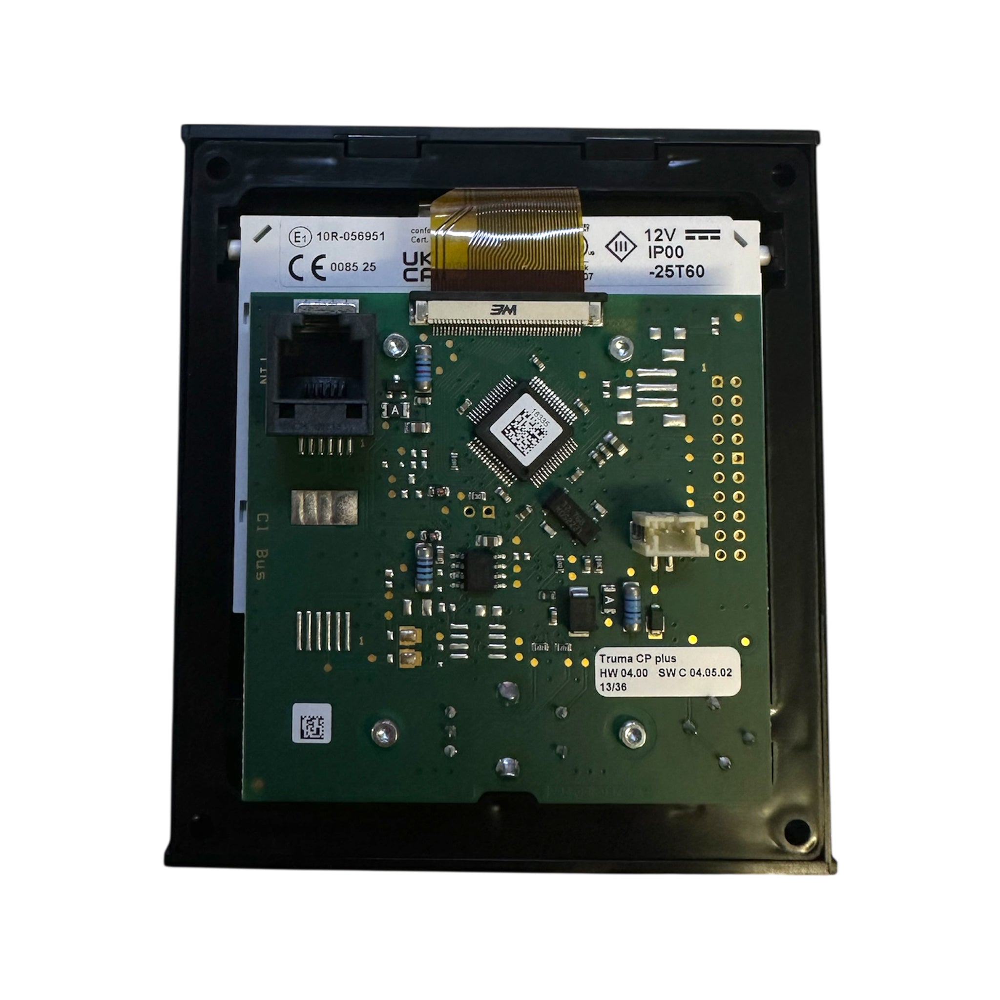 Rear view of Truma CP Plus digital control panel 36023-54 showing connectors for caravan and motorhome heating system