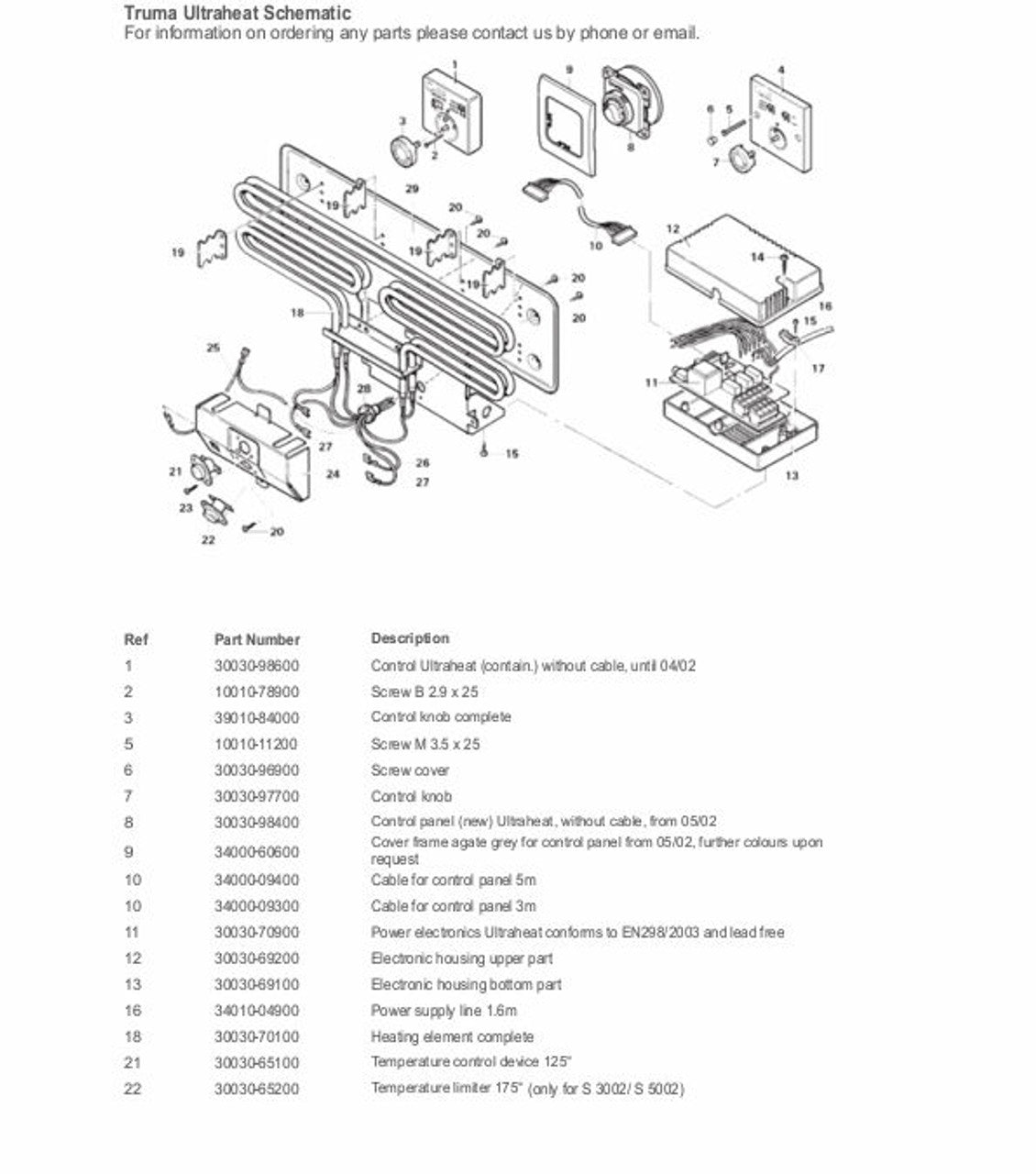 Truma Ultraheat Electric Element 30030-70100 | ThomasTouring.co.uk