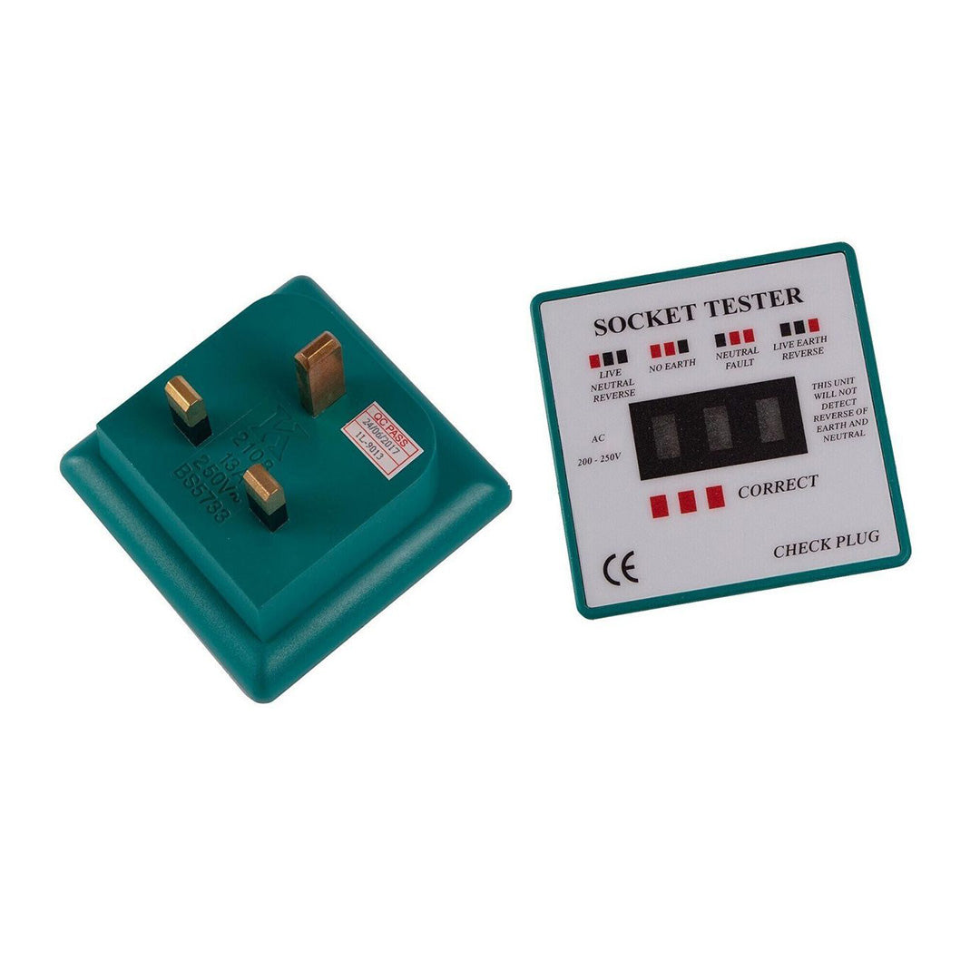 UK mains polarity indicator for caravan and motorhome power hook-ups