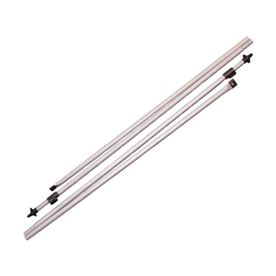 Buy universal steel rear leg poles for caravan awnings – pair of strong poles for secure seal