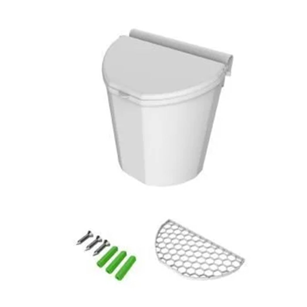 Via Mondo XL door mounted dustbin for caravan cupboard or door fitting