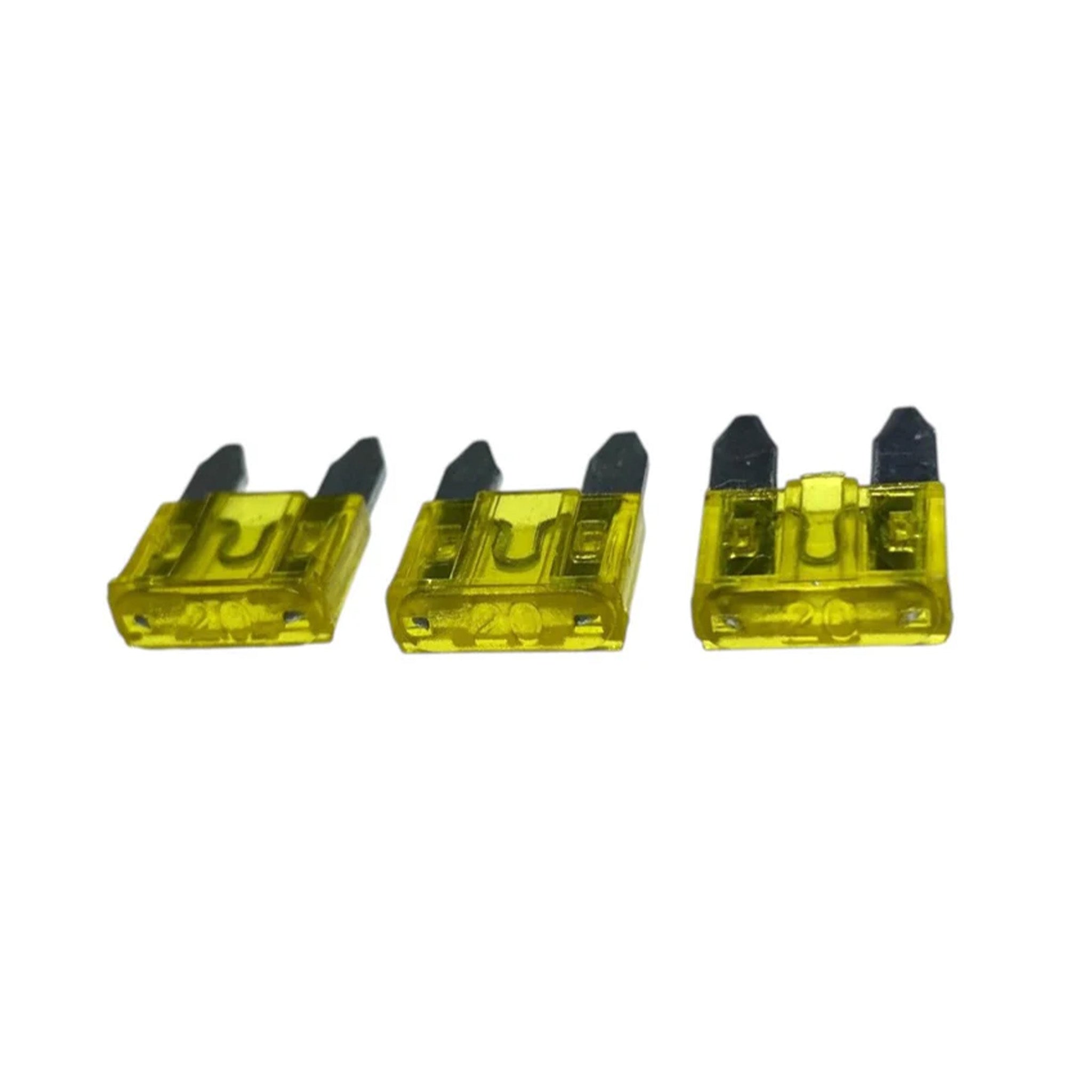 W4 20 amp yellow mini blade fuse replacement for vehicle and leisure 12v systems