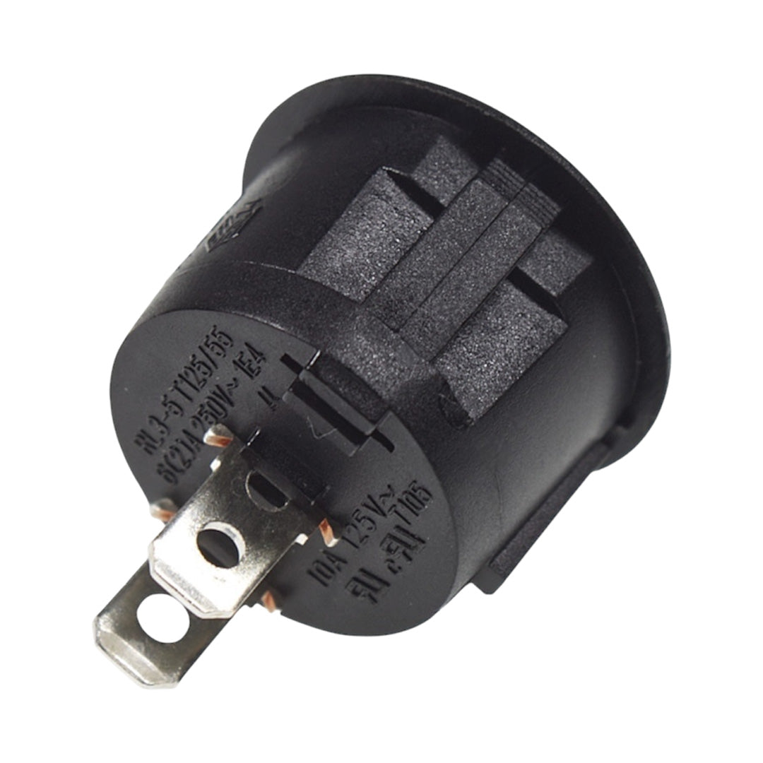 W4 250V single pole round rocker switch on/off 37201 for control panels and electrical systems