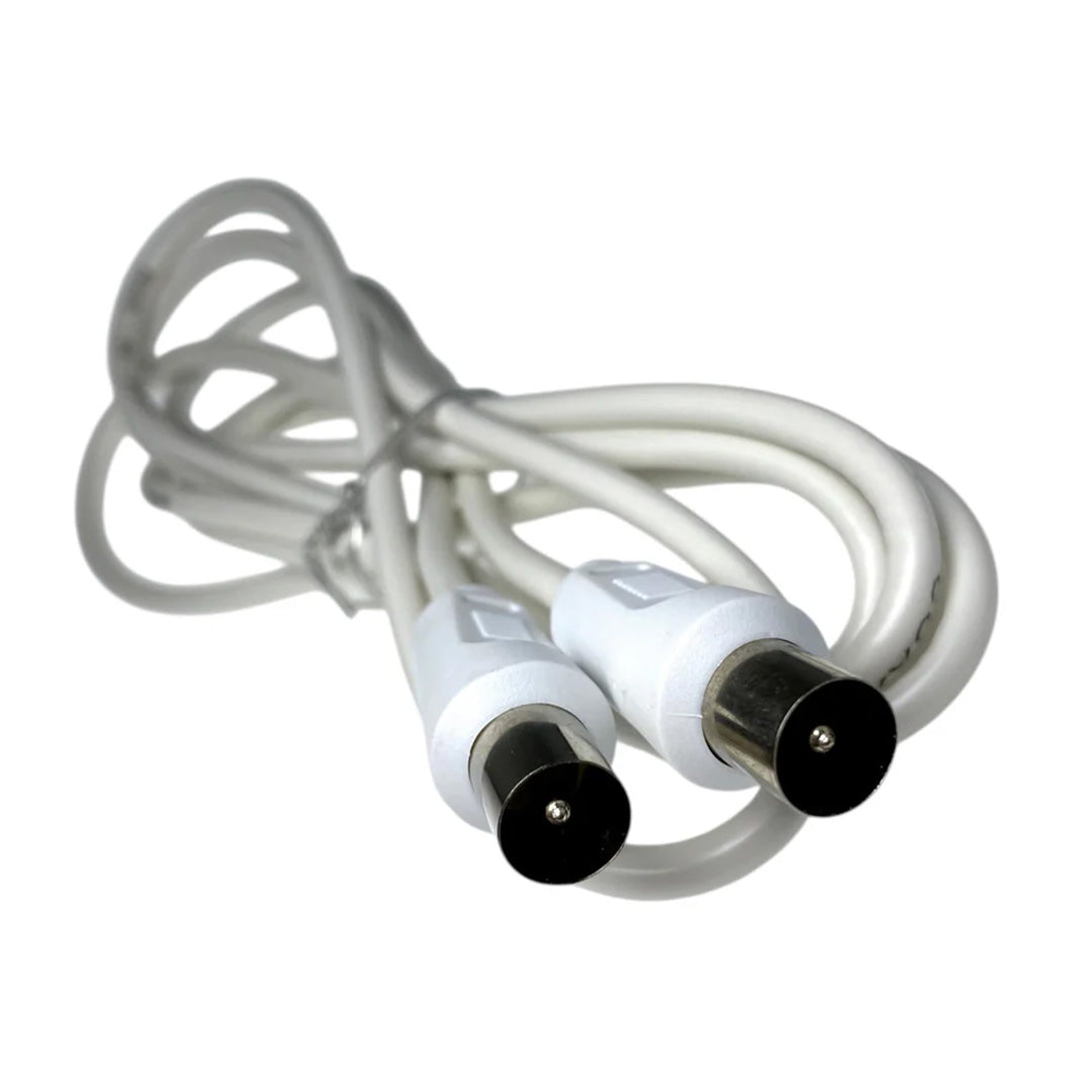 W4 2 metre TV aerial lead 37584 coaxial cable for caravan motorhome or home TV connection