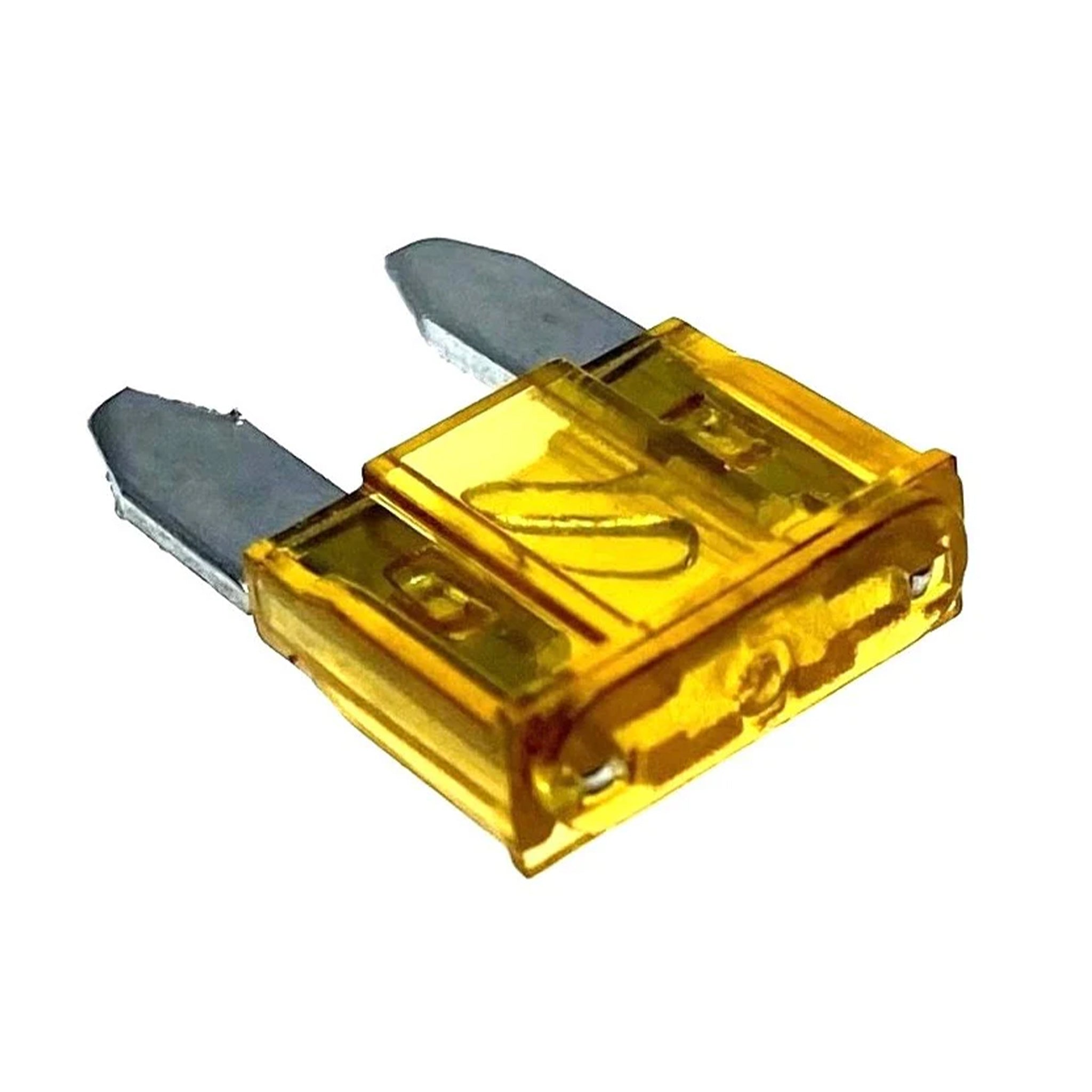 Single yellow W4 5 amp mini blade fuse 37005 for 12v circuits